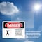 Signmission 5 in H x 7 in W, Vinyl Decal, Rectangle, Confined Space May Contain Methane Gas OS-2PACK-DS-D-57-L-1643 - alternate 6